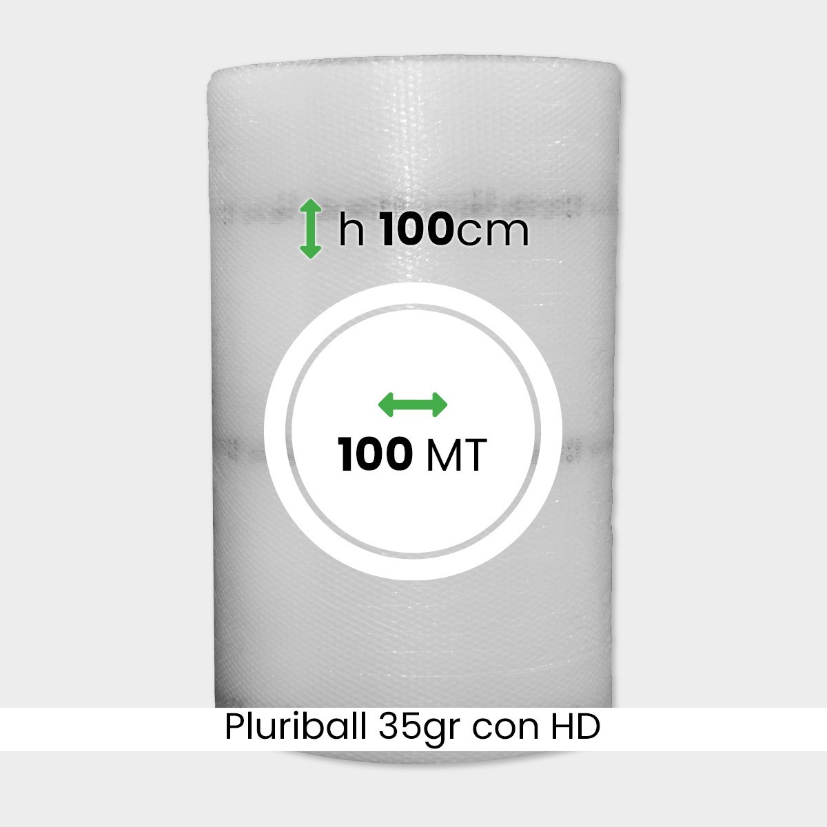 Rotolo Pluriball 35 gr/mq H=100 cm L: 200 mt PLU-BROL-35-100-200 -  Lineacontabile