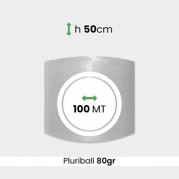 Bobina pluriball media resistenza altezza 50cm lunghezza 100m