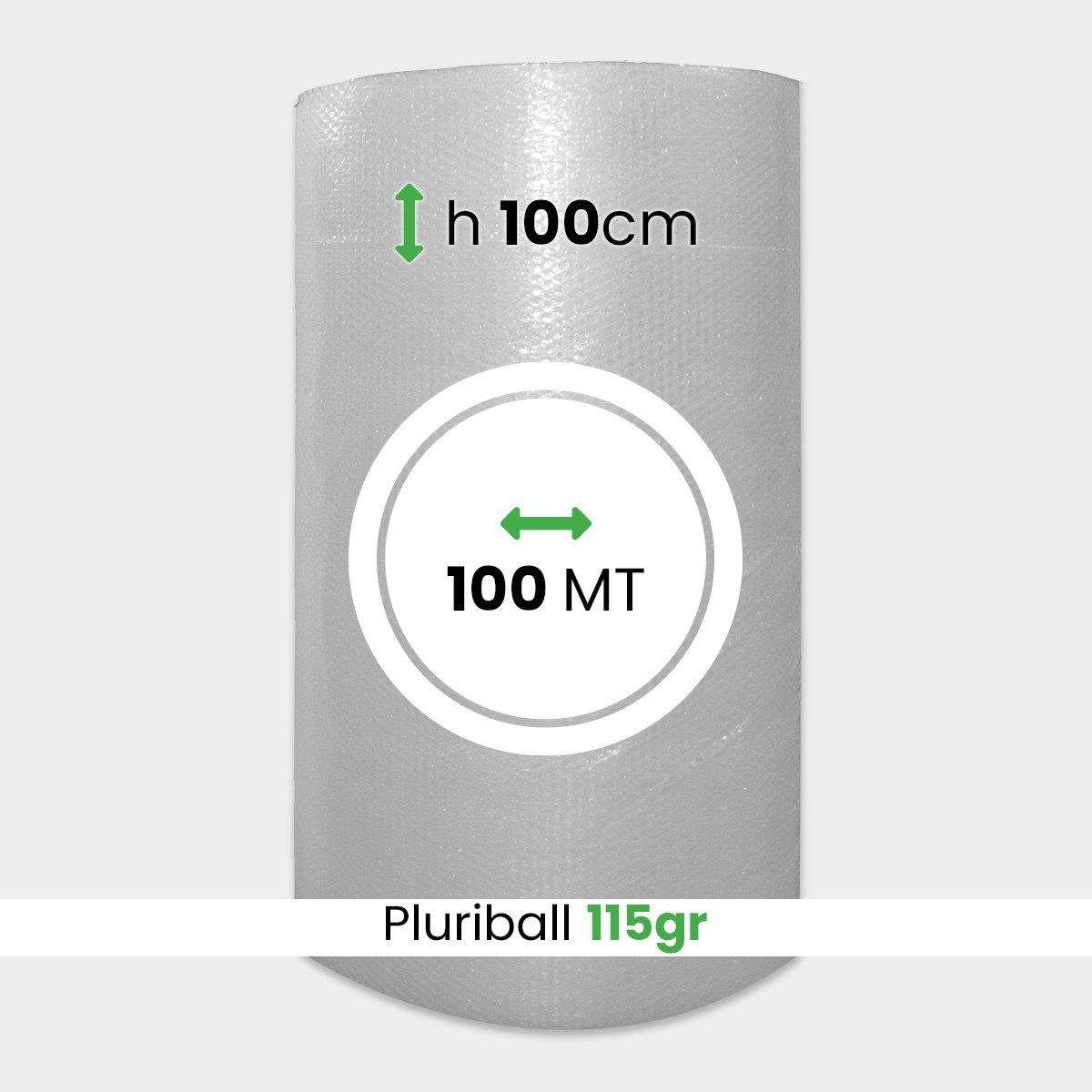 Rotolo pluriball 100 200 metri altezza 100 cm da imballaggio bobina bolle  aria