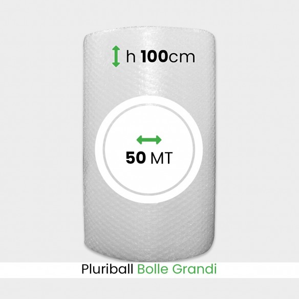 Bobina Pluriball bolle grandi altezza 100 cm lunghezza 50 mt