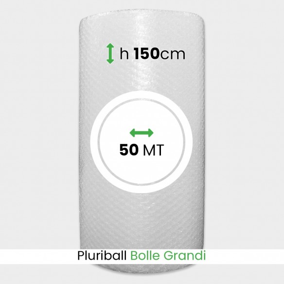 Bobina Pluriball bolle grandi altezza 150 cm lunghezza 50 mt